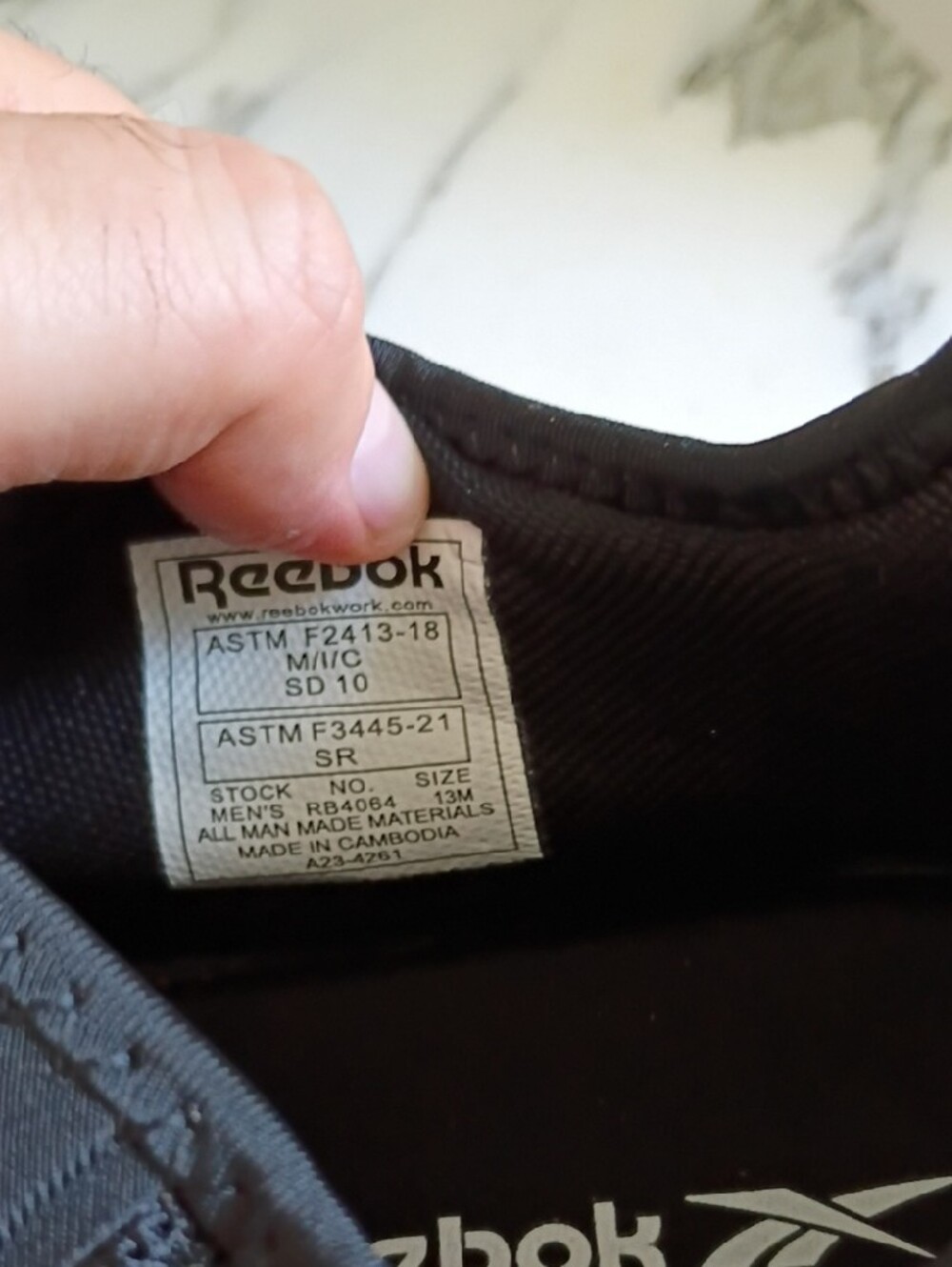 Flexagon 3.0 Work - RB4064Men's Athletic Work Shoe - Black and Grey - Picture 13 of 13